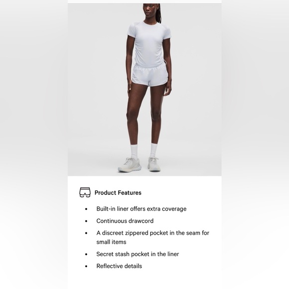 Lululemon Hotty Hot Low-Rise Lined Short 2.5” size 12, Great Condition! - Picture 5 of 14